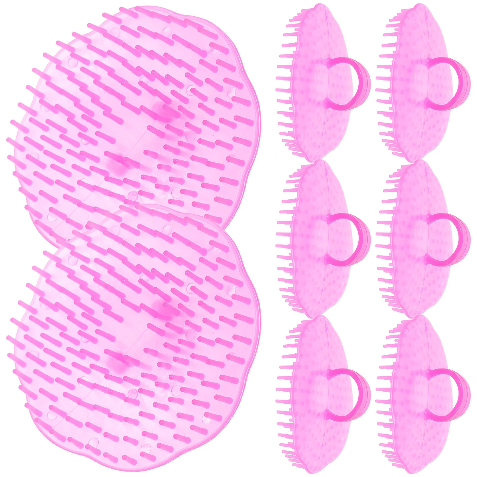 

8 Pcs Scalp Cleaning Brush Shampoo Massage Hair Brushes for Household Care Deep Clean Stimulate Circulation Promote Metabolism