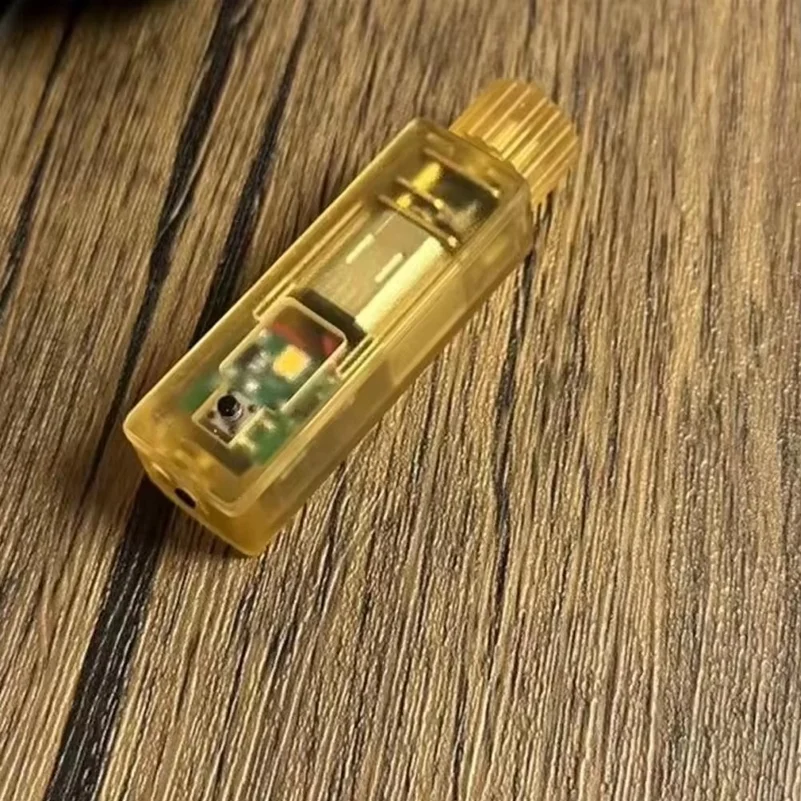 Battery-Free Hand-Crank Mini Flashlight IP65 Waterproof EDC Light with Supercapacitor Portable Emergency Torch