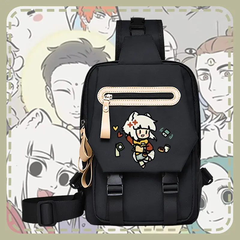 アニメコラボ半袖ゼータ忍刀バックパック青少年学生ダブルショルダーブックバッグカジュアルオックスフォード布プリントバッグ