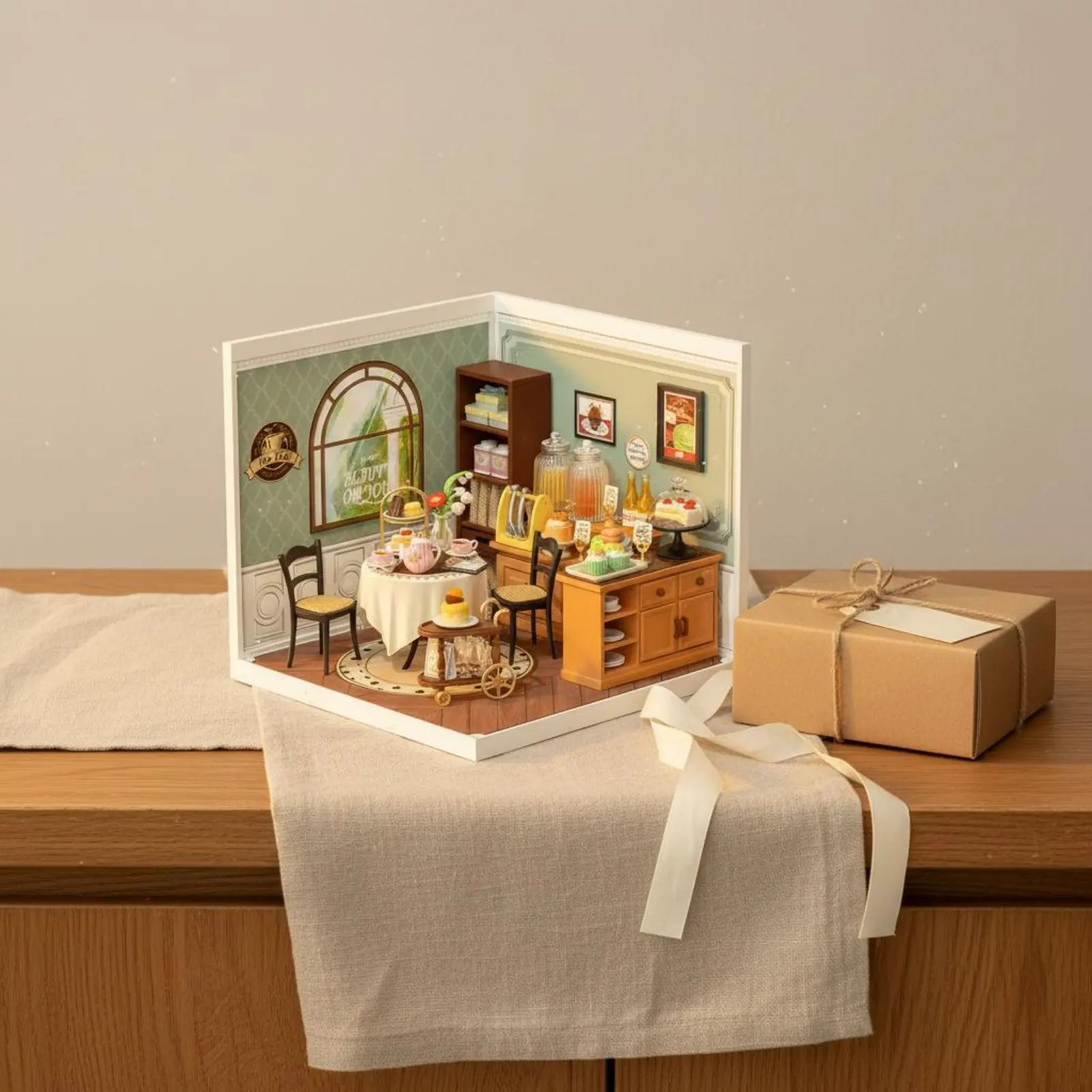 

DIY Miniature Shop Kit Glue-without Assembly Surprise Box Miniature Scene Interchangeable Connect Shop Model Interchangeable