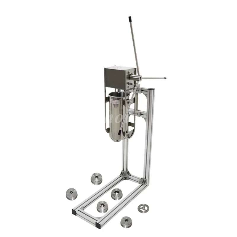 25L Large Commercial Spanish Churro Fryer With 5L Manual Churros Maker Deep Electric Oil Fryer Spanish Churros Making Machine