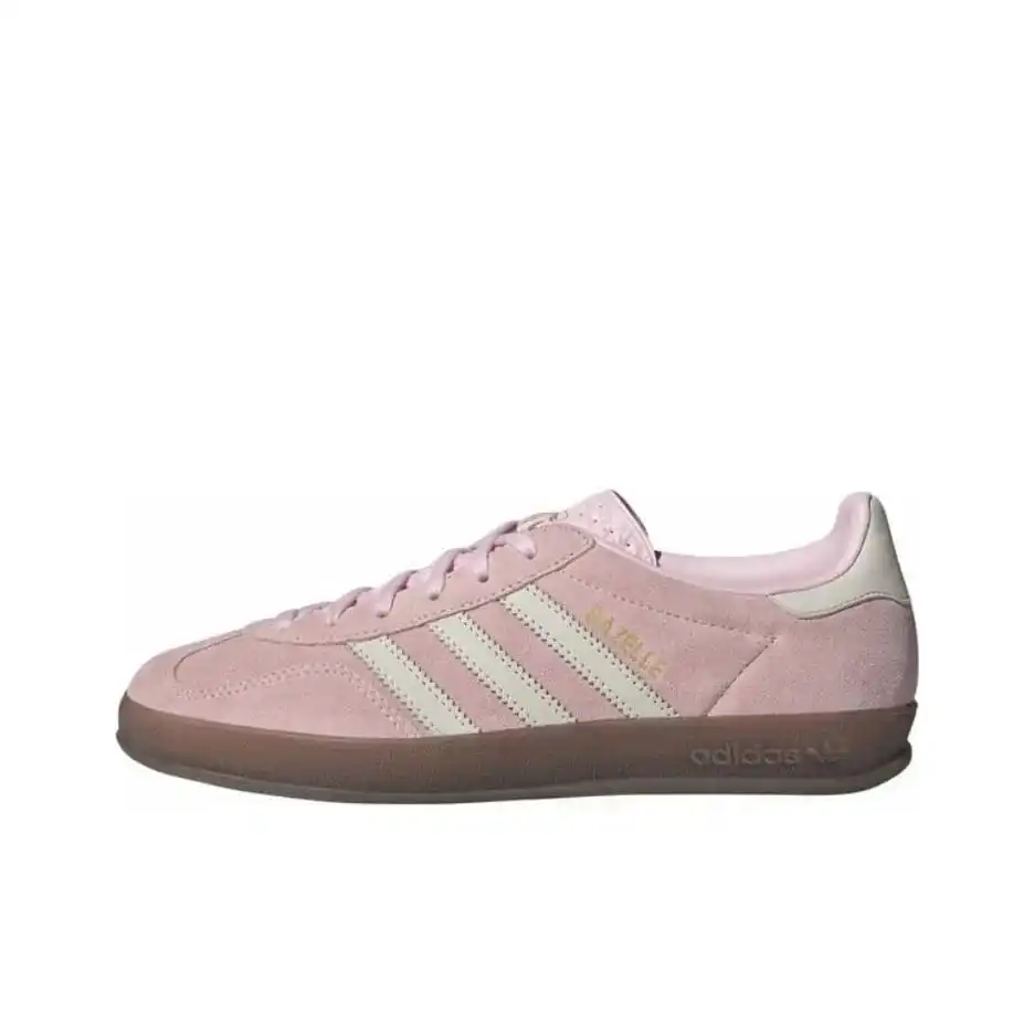 Adidas Originals GAZELLE INDOOR Women's Low-Top Sneakers In Pink - Split Leather, Cowhide, Comfortable And Versatile JI2716