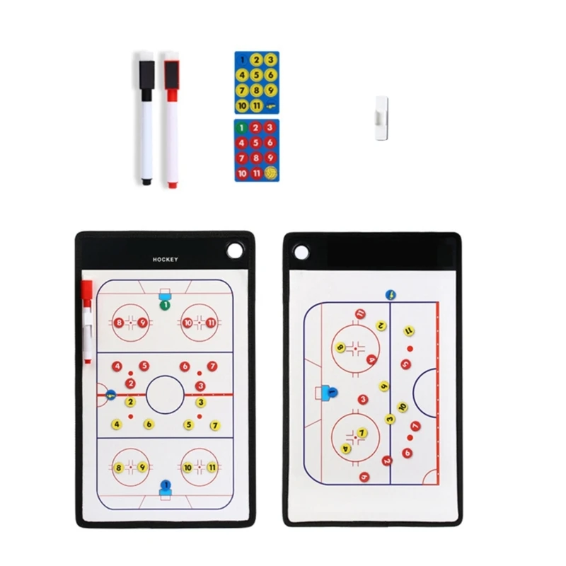 Strategy Board with Markers, Coaching Board Basketball Dry Erases Tactic Board