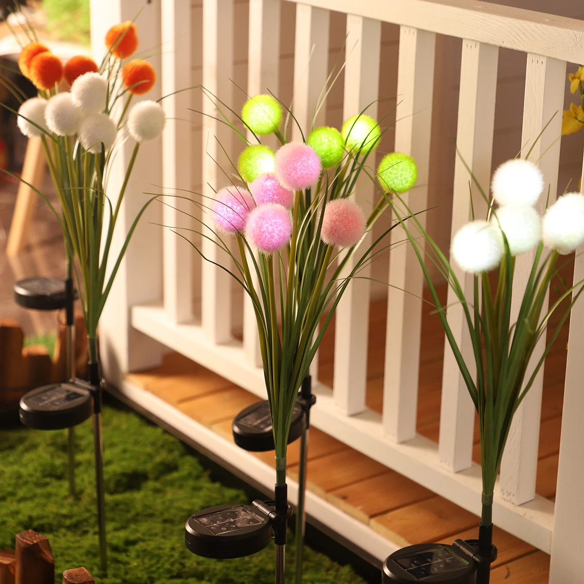 1 solar ball light, garden decoration light, waterproof outdoor solar light suitable for courtyard, lawn, garden decoration
