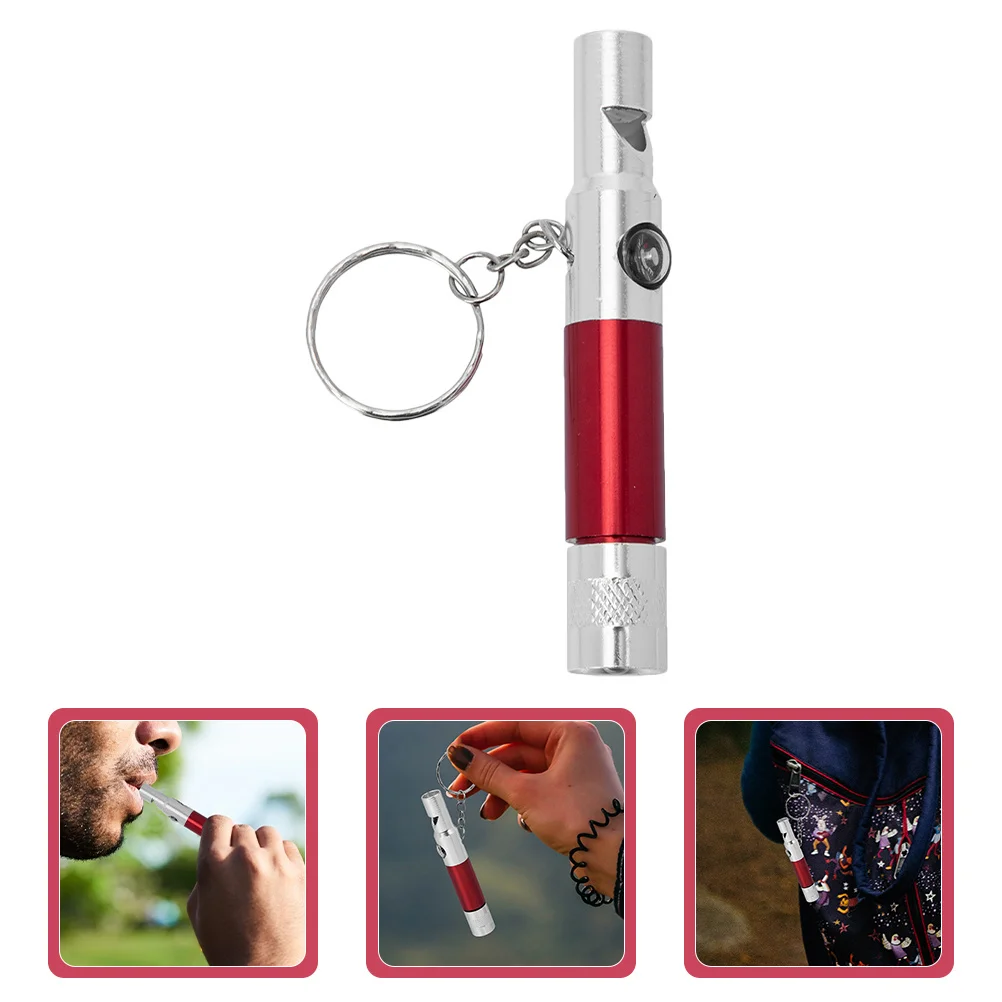 الطوارئ بقاء صافرة سبائك الألومنيوم البوصلة مصباح يدوي المفاتيح في الهواء الطلق بقاء أداة المشي لمسافات طويلة مصباح يدوي