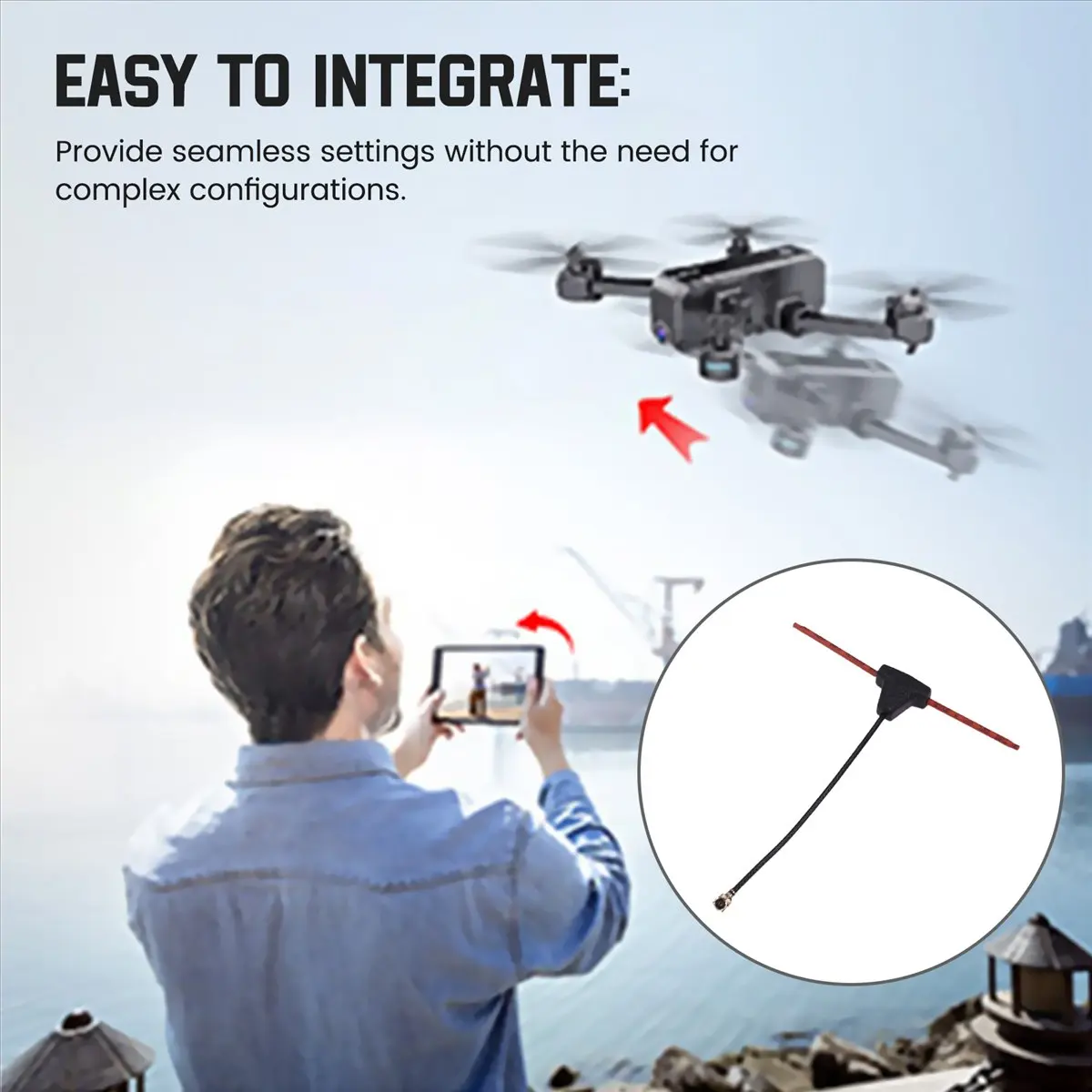 [N88R] ELRS 2.4GHz NANO ExpressLRS Receiver Long Range Control High-Performance Low Latency Compatible with RC Drone Modules