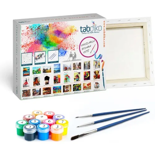 Tabdiko Painting By Numbers Hobby Set Date Yalı 40x50 cm