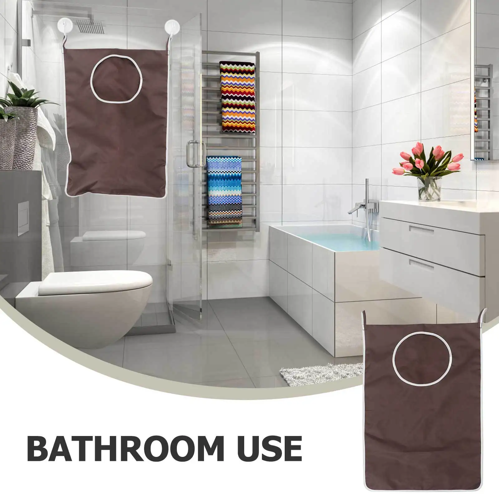 

Large Oxford Fabric Laundry Bag Hanging Door Organizer Space Saver for Closet Bedroom Dorm Bathroom Clothes Storage