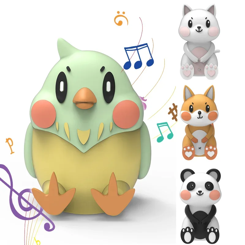 귀여운 만화 동물 블루투스 스피커 미니 다기능 전화 스탠드