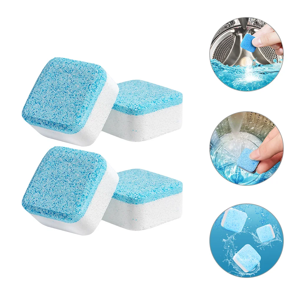 

48 Pcs Washing Machine Effervescent Tablet Active Cleaner Tablets Portable Cleaning Sodium Carbonate Washer Tool