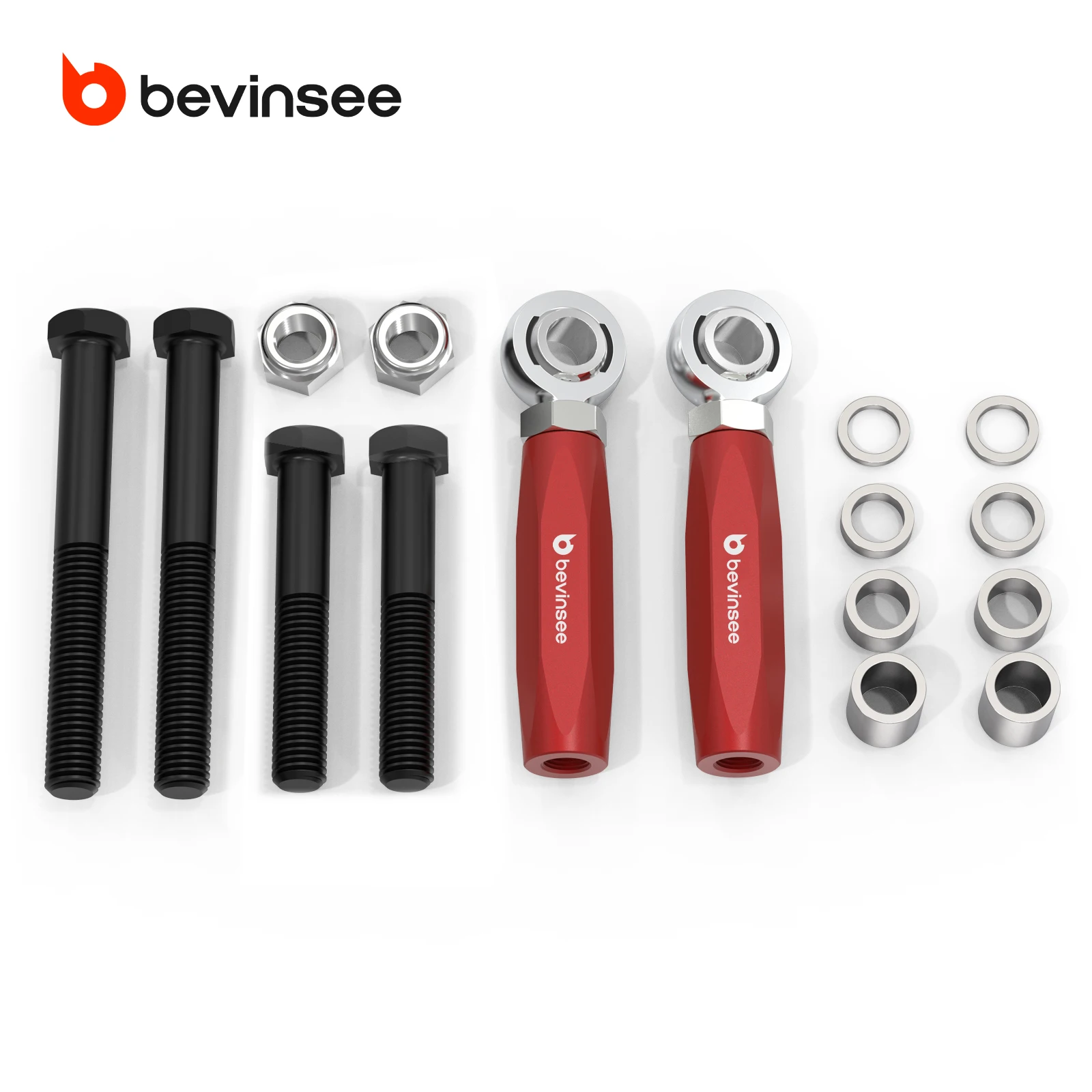 

BEVINSEE Adjustable Maximum Bump Steer Kit For Power Rack/Manual Rack, for Ford Mustang 1979-1993