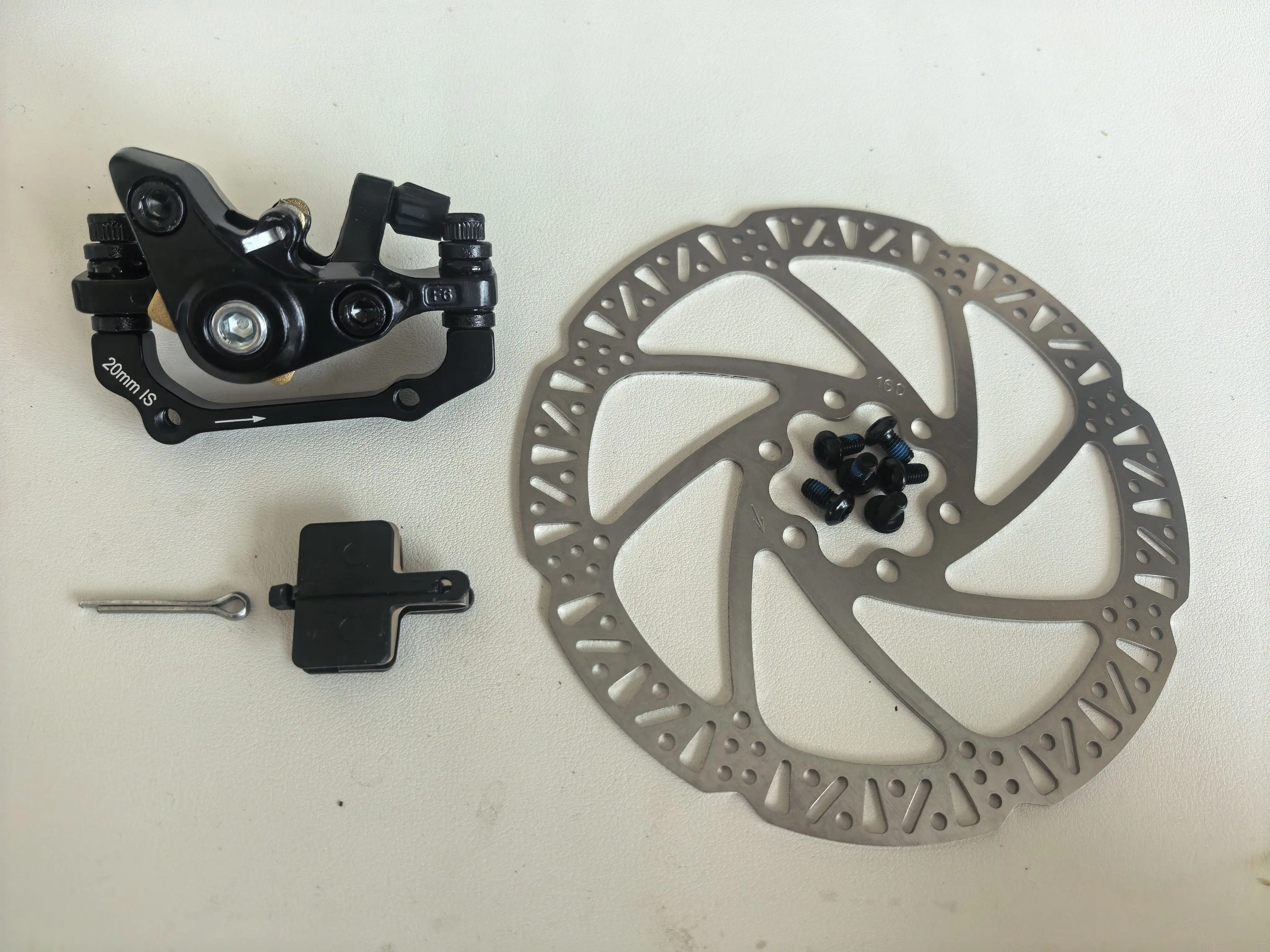 Disc Brake Pads Disc Brake Base 160mm Disc Brake Rotor for Engwe Ep-2 Pro Electric Bicycle Brake Disc Pad Parts