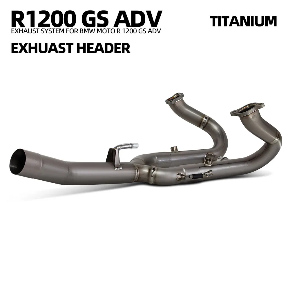 Motorcycle Exhaust Front Link Pipe For BMW R1200R R1200RS R1200GS Escape Modify Titanium Header Tube Compatible Original Muffler