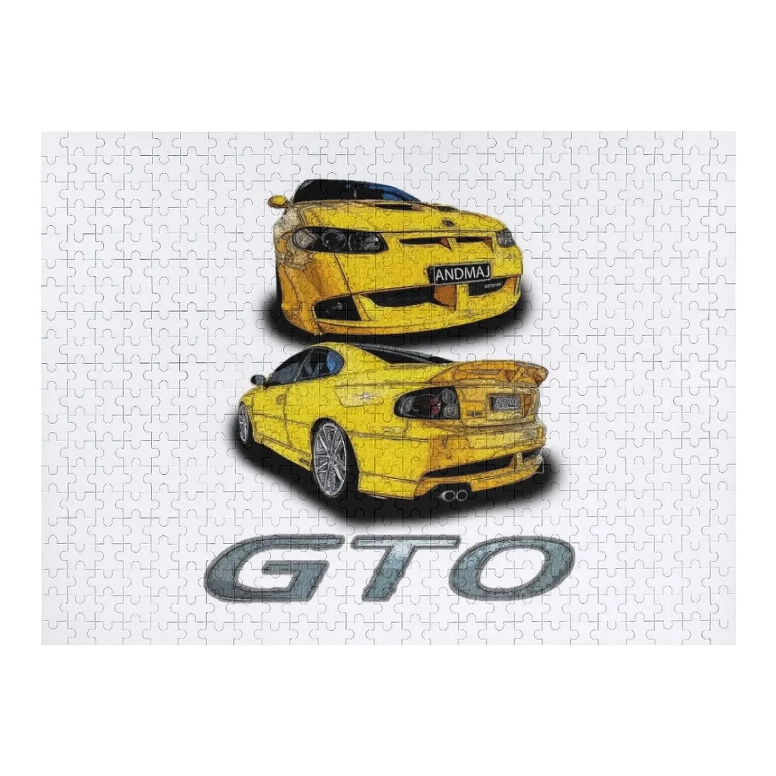 

Yellow HSV GTO Jigsaw Puzzle Customized Picture Custom Photo Toys For Children Name Wooden Toy Puzzle