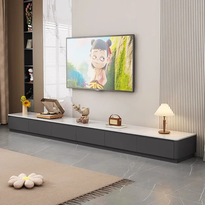 Nordic Modern Light Luxury Simple Vertical TV Cabinet Living Room Floor-standing Entertainment Center Monitor Stand Furniture