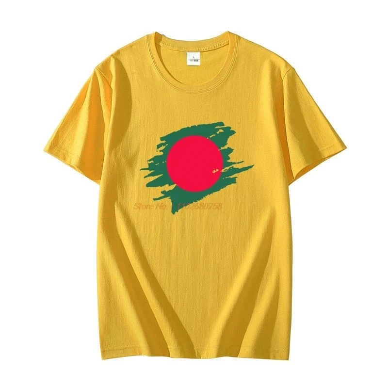 Flaga Bangladeszu męska koszulka Bangladeshi krykiet wsparcie sportowe dumny top Tee Hipster obszerna koszulka męska bluza Tees