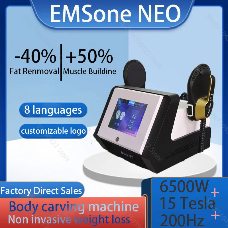 NEO 6500W 200Hz RF Fat Removal Technology Muscle Stimulator EMS Health Slimming and Shaping Machine EMSone