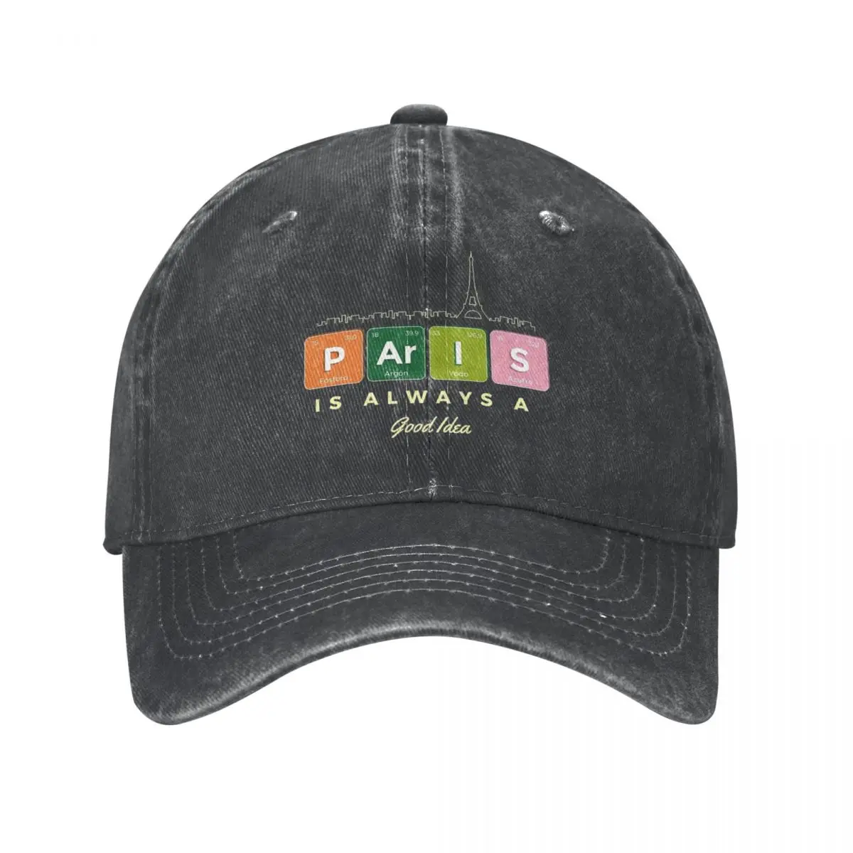 Paris Is Always A Good Idea Casual Baseball Cap Spring funny stickers Trucker Hat Outdoor Sport Hip Hop Hats Men Baseball Caps