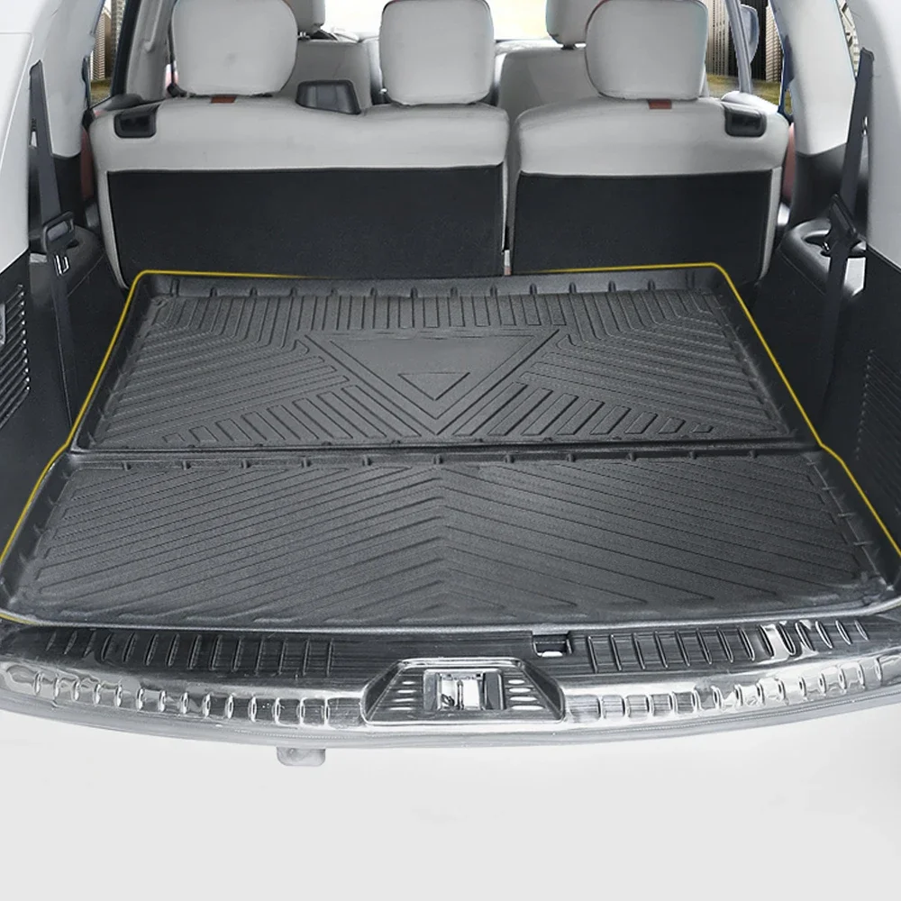 

For Nissan Patrol Y62 2010-2022 5-seat 7-seat Car Accessories TPE Trunk Mat Pad Tray Carpet Waterproof Cargo Liner Decoration