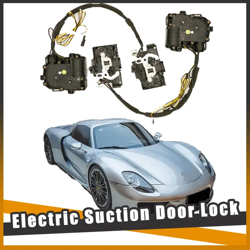 

For Porsche 918 2015~2024 Car Soft Close Door Latch Pass Lock Actuator Auto Electric Absorption Suction Silence Closer