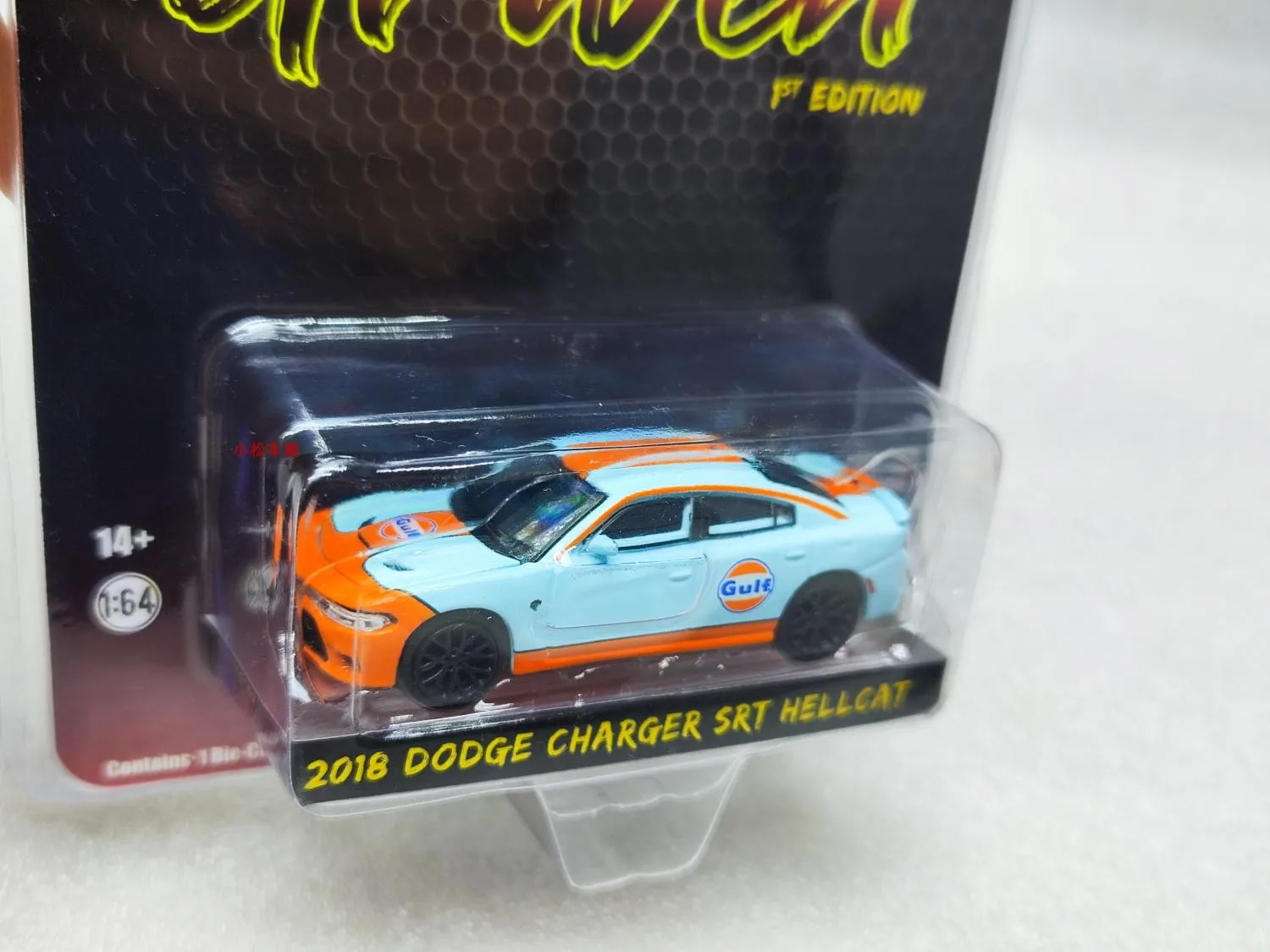 GreenLight 1:64 2018 Dodge Charger SRT Hellcat จําลองรถ Micro Collection ตกแต่งรถของเล่นของขวัญ