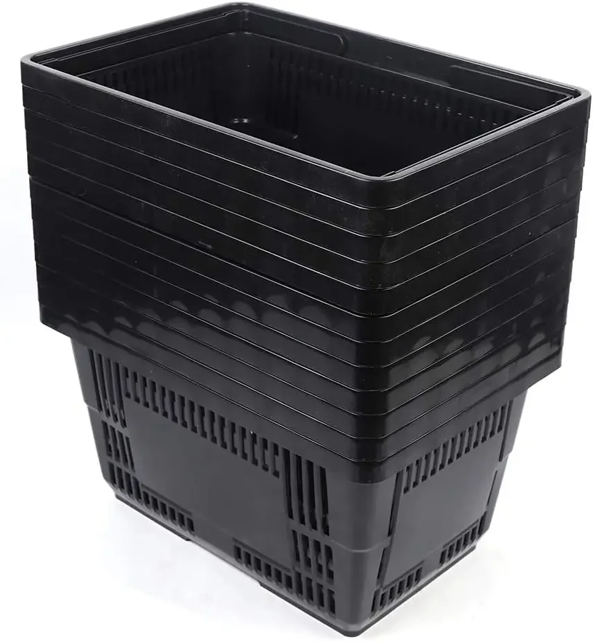 Baskets with Handles,Retail Baskets Vegetable Fruit Organizer Basket for Supermarket Grocery Convenience Store Shopping Baskets