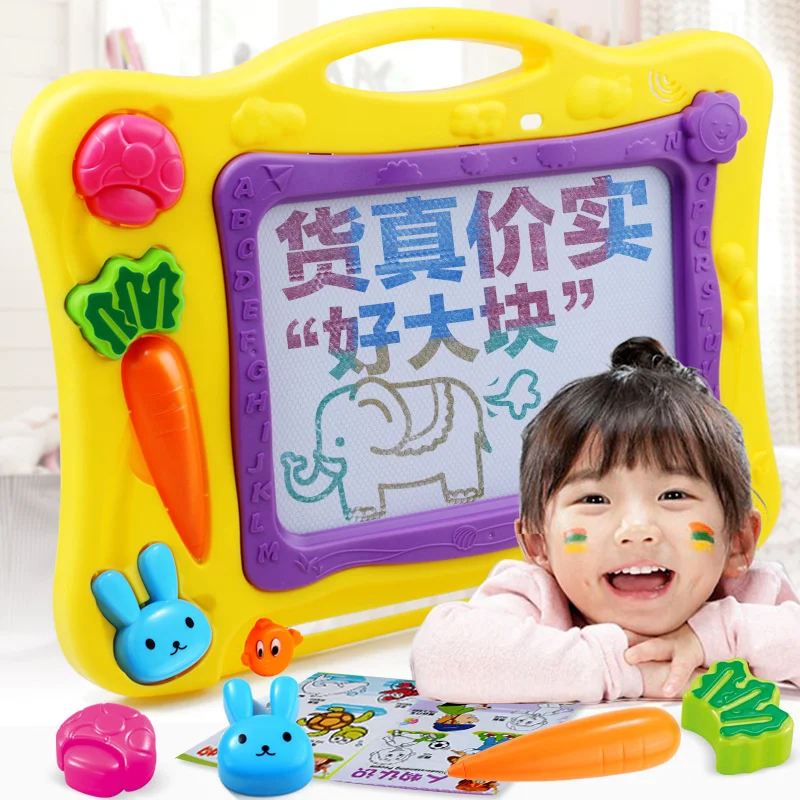 Children aged 1-6 years old, magnetic colored drawing board, large size writing board, baby blackboard, baby educational toys