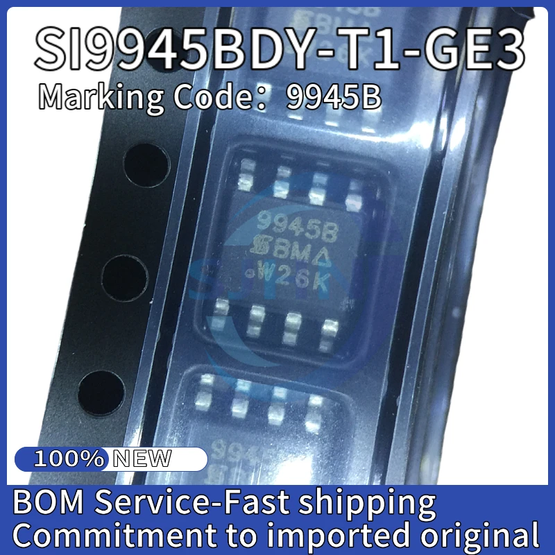 5PCS New original SI9945BDY-T1-GE3 9945B SOP-8 N-Channel 60V/5.3A MOS Field Effect Tube