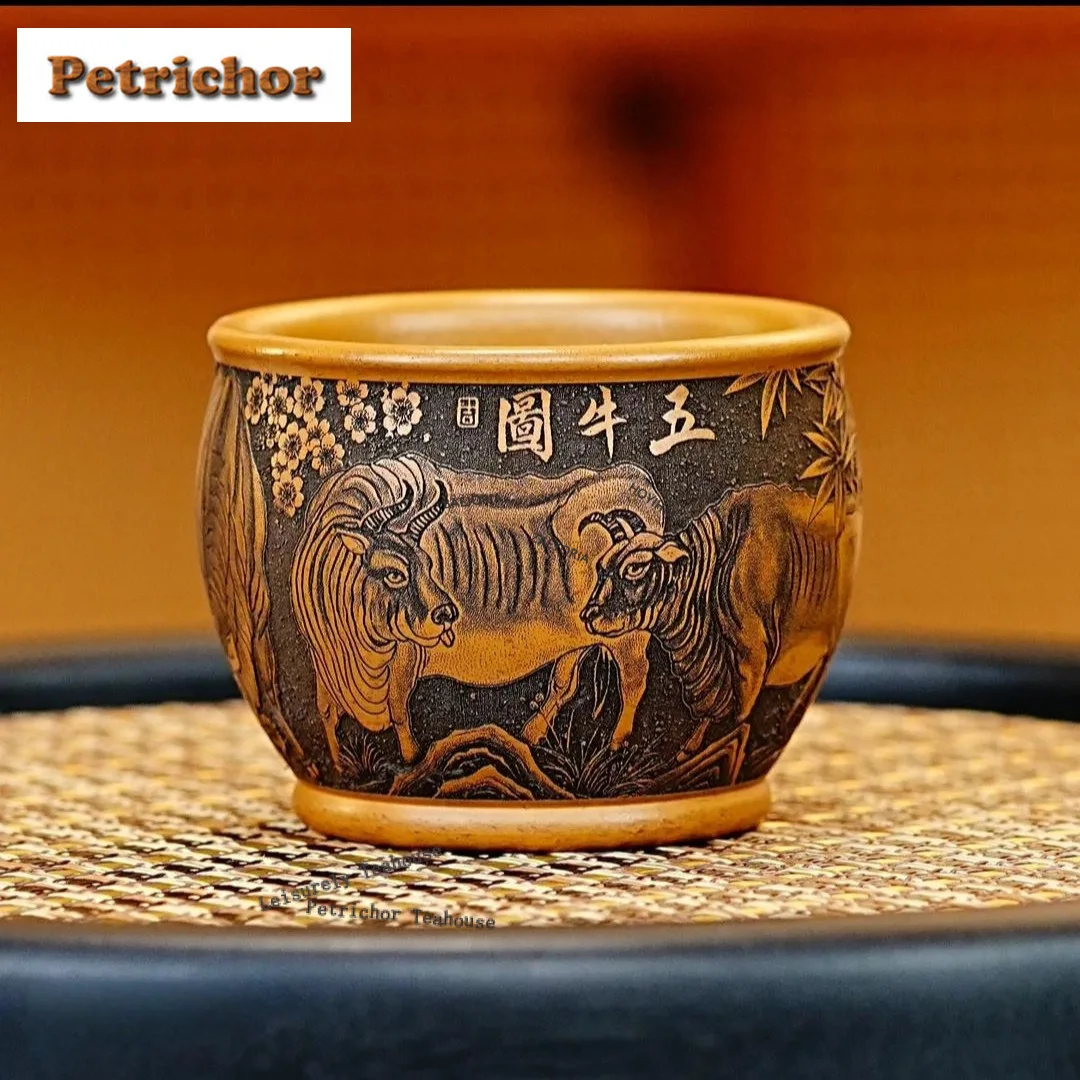 

Чайная чашка из исинской глины 130 мл, ретро-чаша для чая, кувшин для воды, чашка для дегустации ароматов, мастер-чашки Jianzhan, товары для чаепития, изделия ручной работы