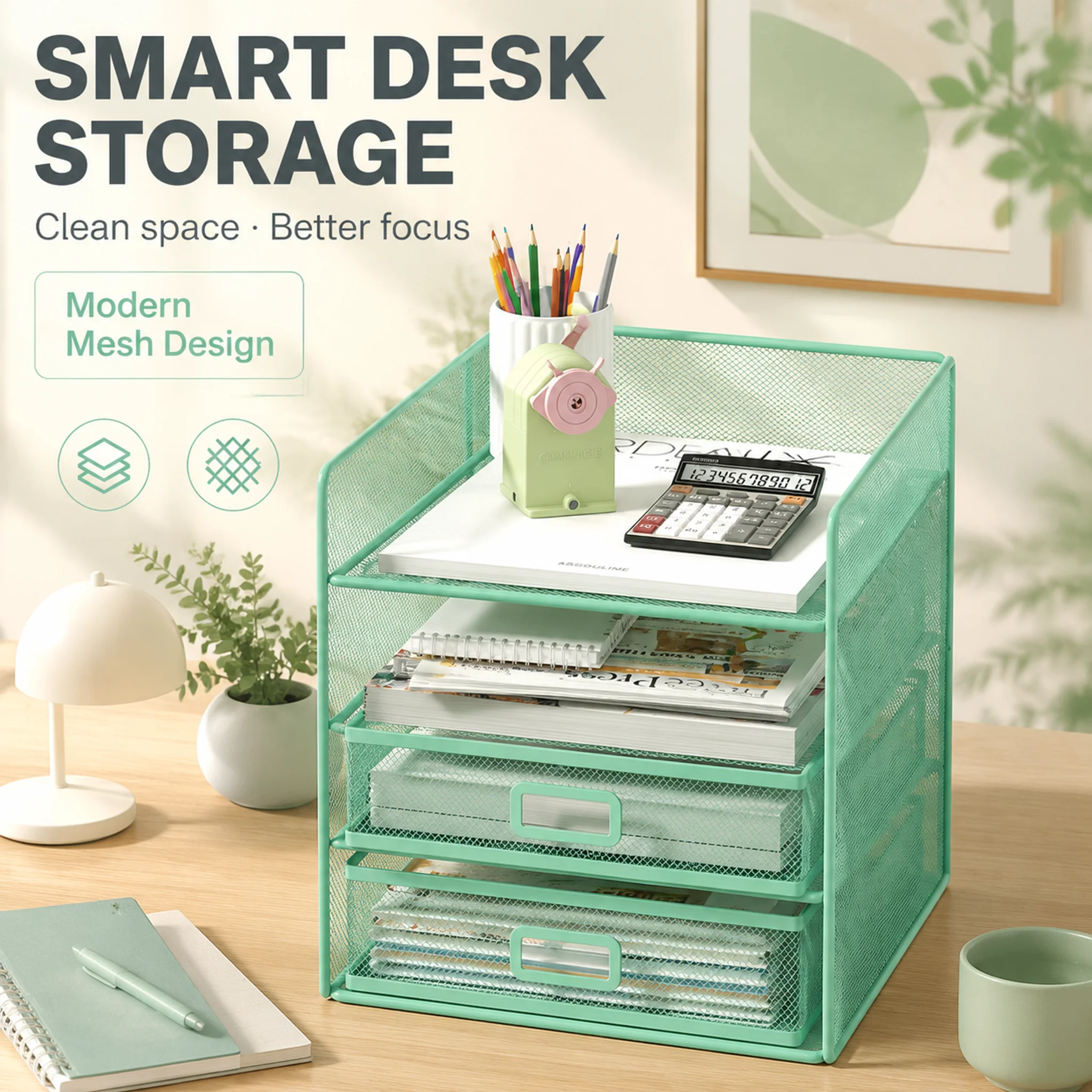 ที่จัดเก็บเอกสารบนโต๊ะทำงาน, ช - Desktop Filing Tray บทวิจารณ์และราคา