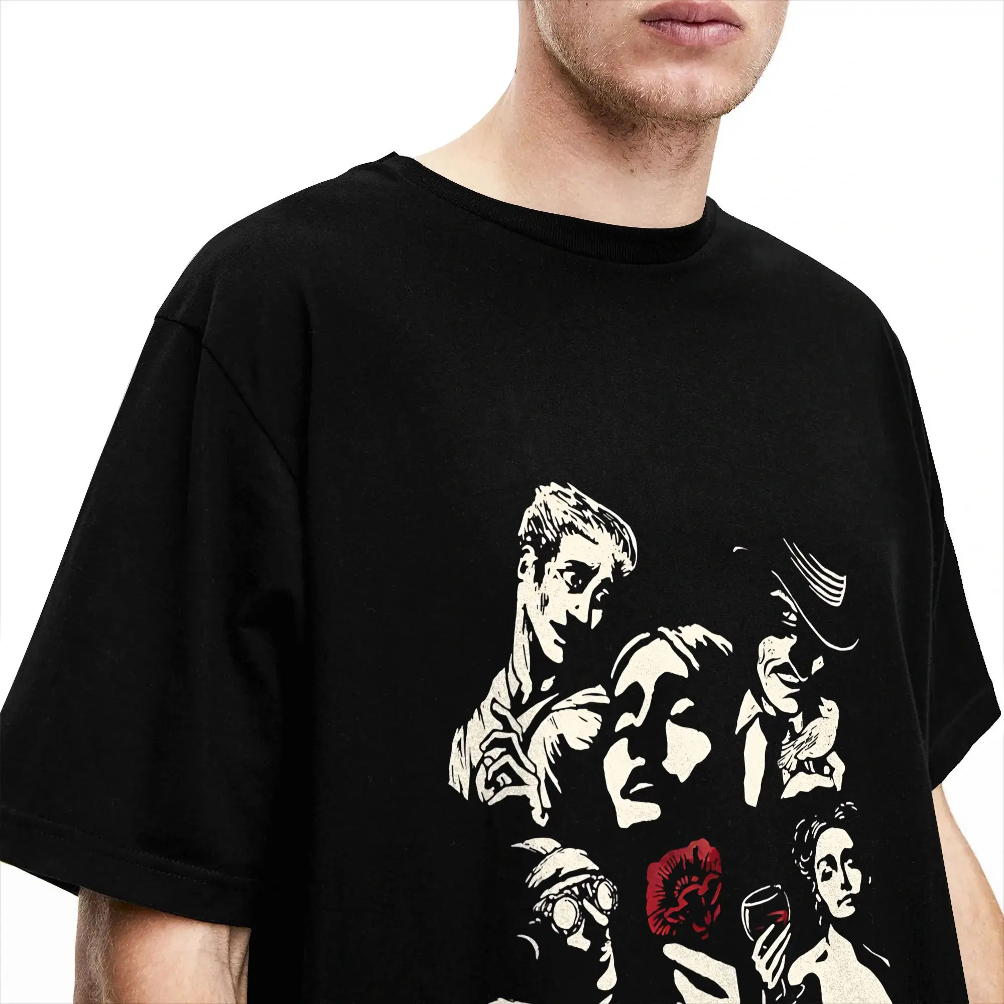 Vintage Hadestown Musical T-Shirt für Herren, Rundhalsausschnitt, reine Baumwolle, kurzärmelig, neu eingetroffene Kleidung – Detail 3