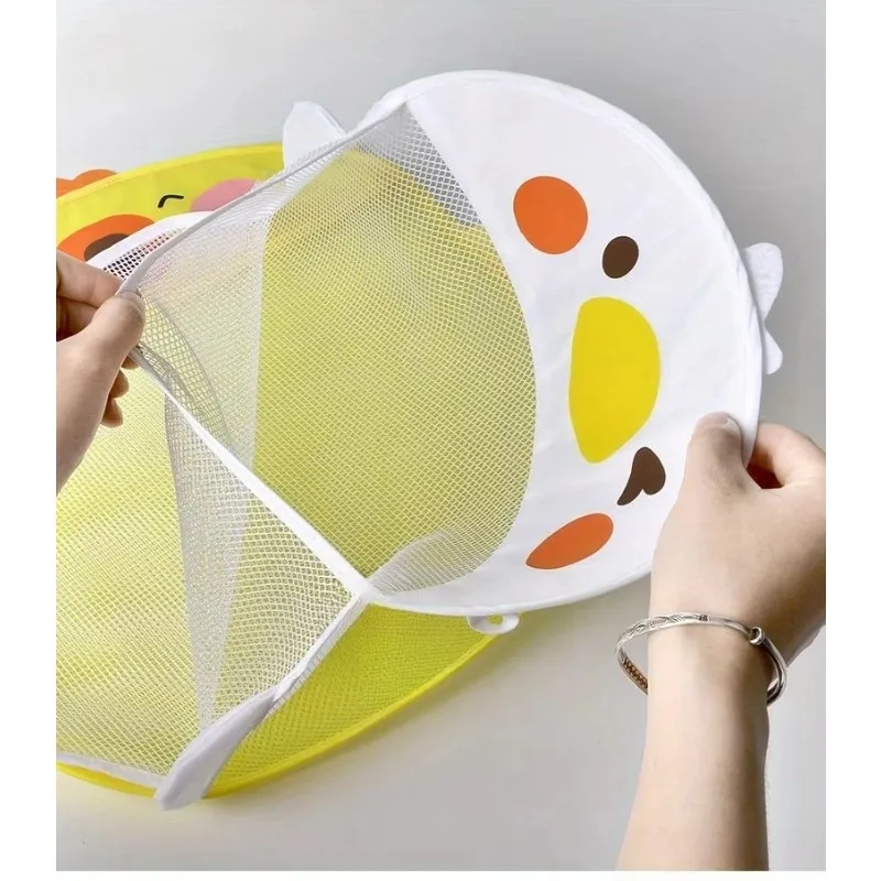 Baby Bath Toys Organizer Quick Dry Toddlers Mesh Net Bag For Bathroom Toy Storage Cartoon Shape Sand Beach Toys Storage Holder