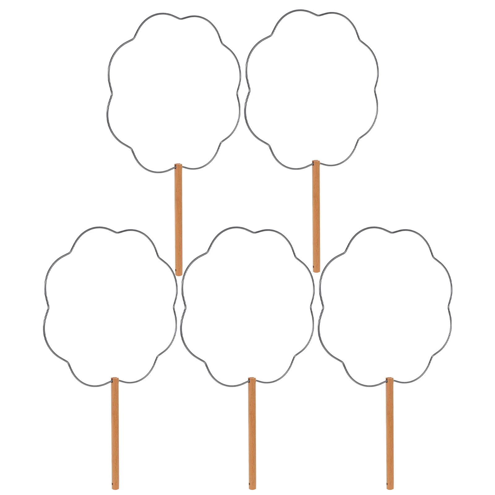 فارغة الحديد مراوح قابلة للطي 5 قطعة DIY الصينية رسمت باليد الحرفية خمر مجموعة مروحة اليد الزخرفية مروحة قابلة للطي لصالح الحفلات #4