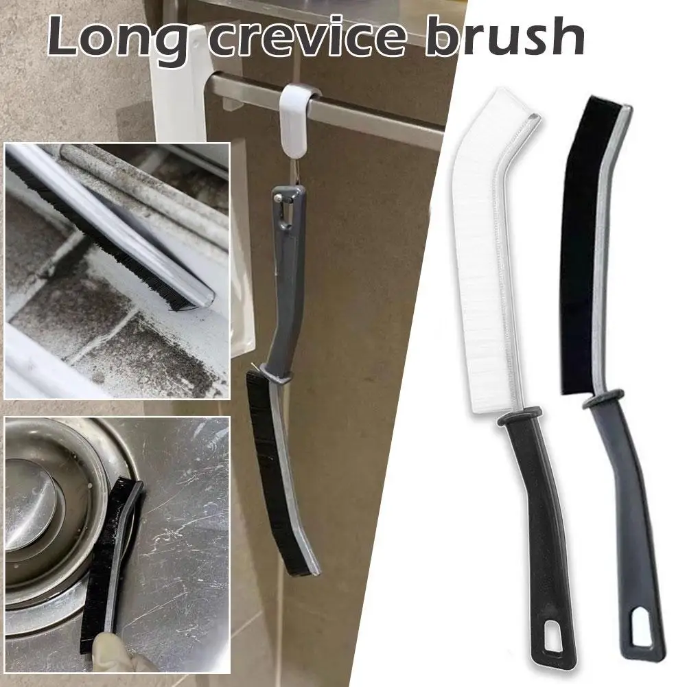 Household Cleaning Brush Long Handle Grout Hard Bristle Cleaner Brush For Tile Joints Dead Angle Shower Floor Lines