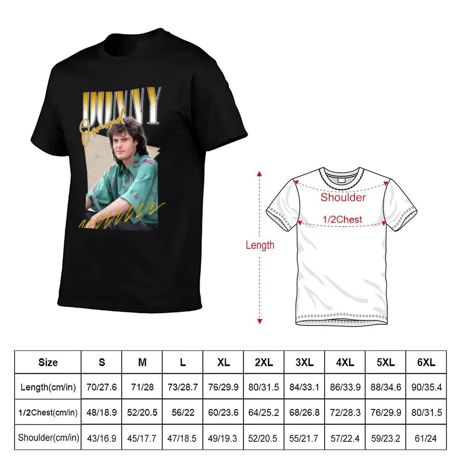 Donny Osmond Retro Aesthetic Fan Design T-Shirt sublime shirts graphic tees men clothing