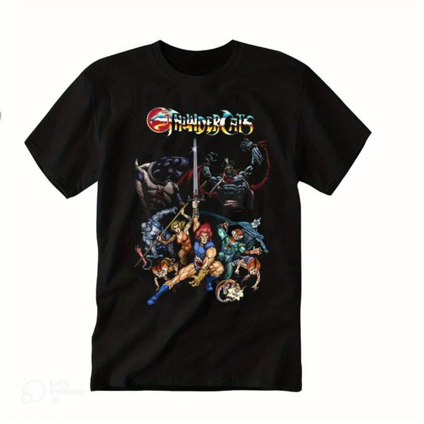 Thundercats Retro Cartoon Men's Black T-Shirt, Unisex Crewneck, Gift For Fan