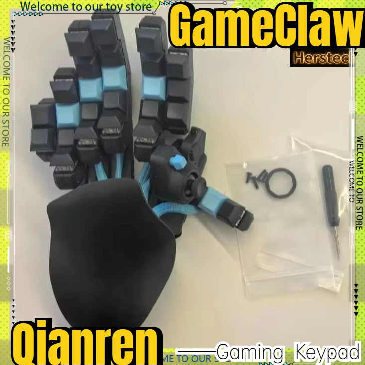 GameClaw Qianren One-Handed Gaming Keyboard Adjustable Wired WASD Joystick Ergonomics PC Esports Office Mechanical Keyboards