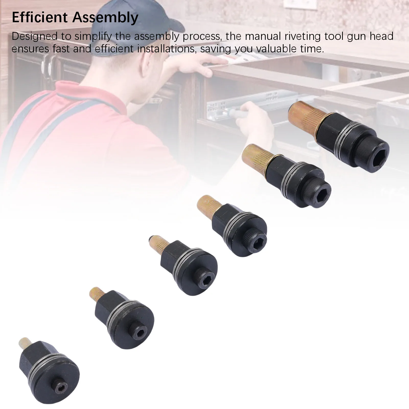 دليل أداة التثبيت بندقية رئيس M3-M10 تجميع المبسطة متعددة الوظائف الكربون الصلب جوزة برْشام أداة مجموعة للبناء