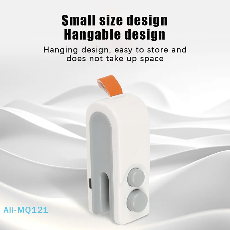 【M】غلق أكياس صغيرة، 2026 جديد 2 في 1 سدادة طعام مغناطيسية، أداة سدادة أكياس رقاقة قابلة لإعادة الشحن عبر USB