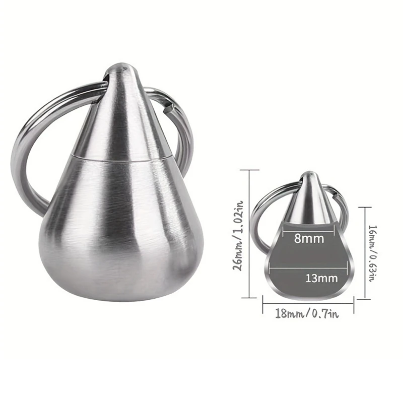 Small Pill Case, Waterproof Pill Holder Container, Portable Shape Mini Pill Box Case for Outdoor Travel Camping Retail