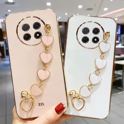 Luxury Plating Love Bracelet Anti-fall Case for Huawei Nova Y91 Cases For Huawei Nova Y91 Y90 Y70 Plus Sexy Cover Case NovaY91