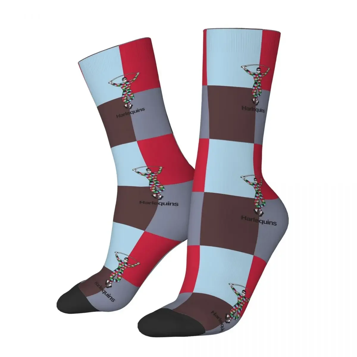 Harlequins Rugby Socks Harajuku Super Soft Stockings All Season Long Socks Accessories for Unisex Christmas Gifts