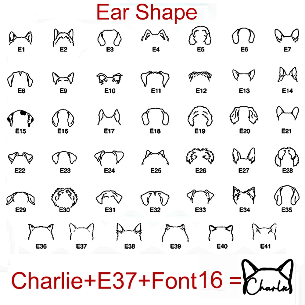 Haiyufly Custom Multiple Name Necklace for Women Stainless Steel Jewelry Personalized Dog Ears Choker Chain Pet Animal Gift