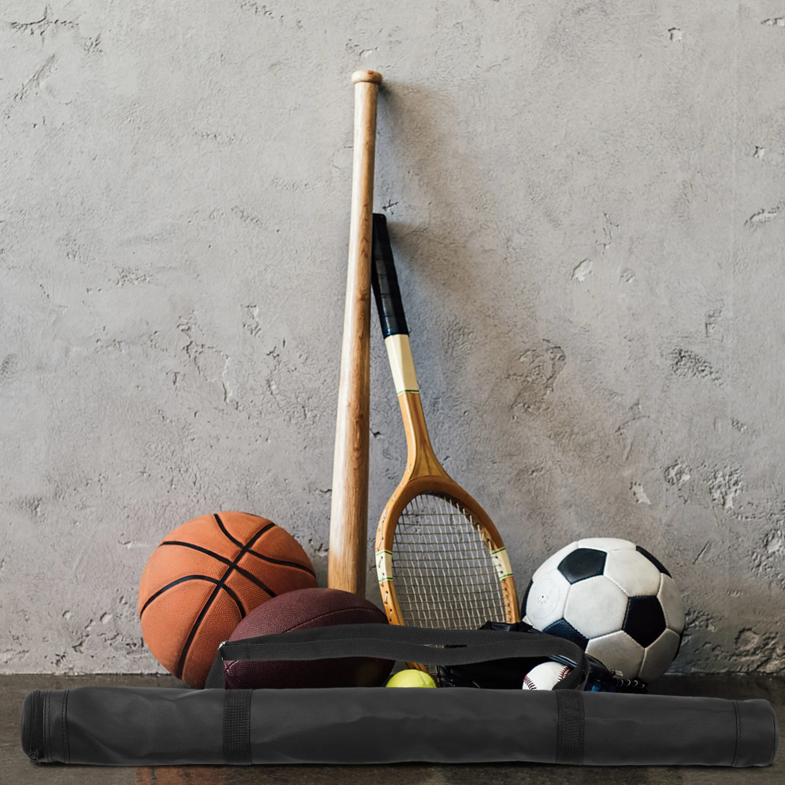 

Portable Baseball Bat Bag Durable Oxford Cloth Organizer Adjustable Strap Protective Pouch Storage Pool Stick Case