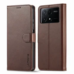 Flip Leather Case For Xiaomi POCO X6 Pro Cover For Xiaomi 13T Poco X6 M6 C65 X5 X4 M4 Pro 5G Luxury Wallet Card