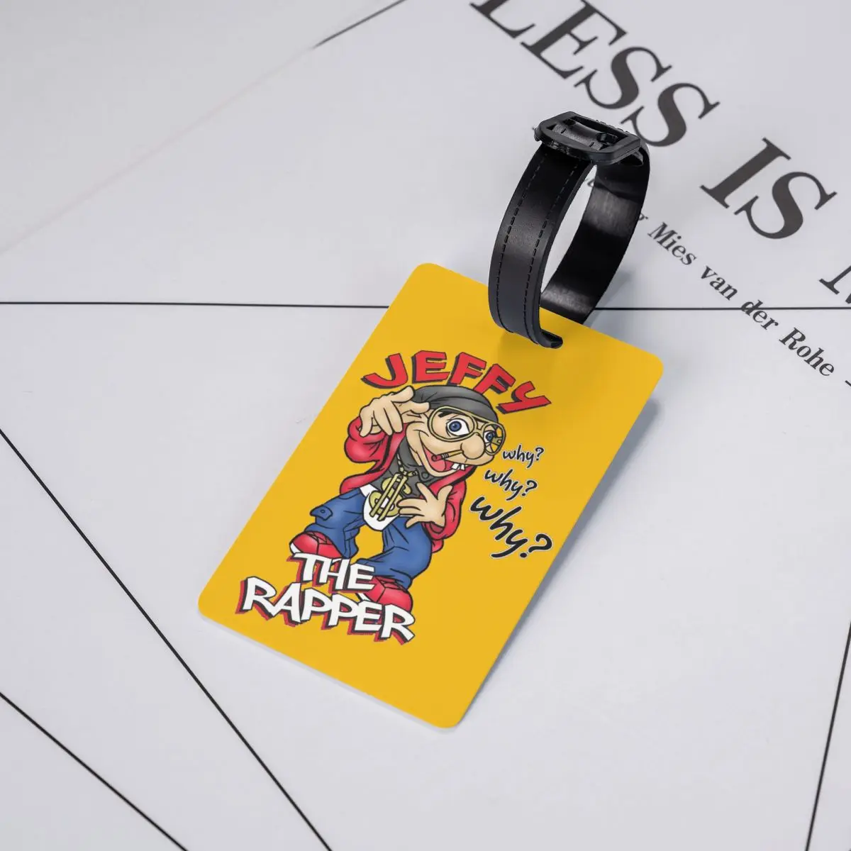 جيفي مغني الراب SML شخصية علامات الأمتعة حقيبة الملحقات المحمولة الأمتعة الصعود علامة التسمية حامل معرف اسم العنوان #5