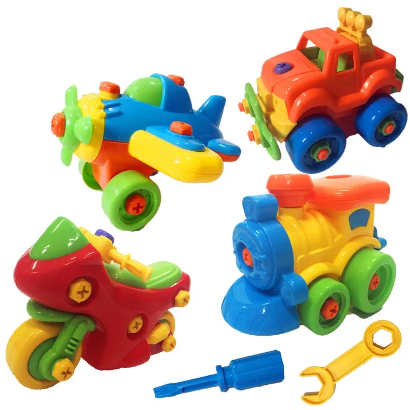 Modello di Formazione iniziale di Costruzione FAI DA TE Vite Dado Gruppo Installato 3D di Puzzle Di Smontaggio Moto Giocattoli Per Bambini per I