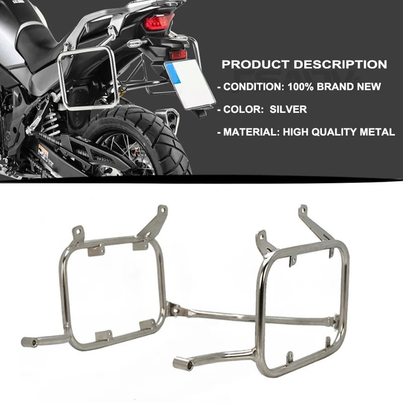 For Honda XL750 Transalp 750 2023-2024 Side Box Bag Pannier Trunk Support Saddlebag Holder Side Case Luggage Rack Bracket Kit