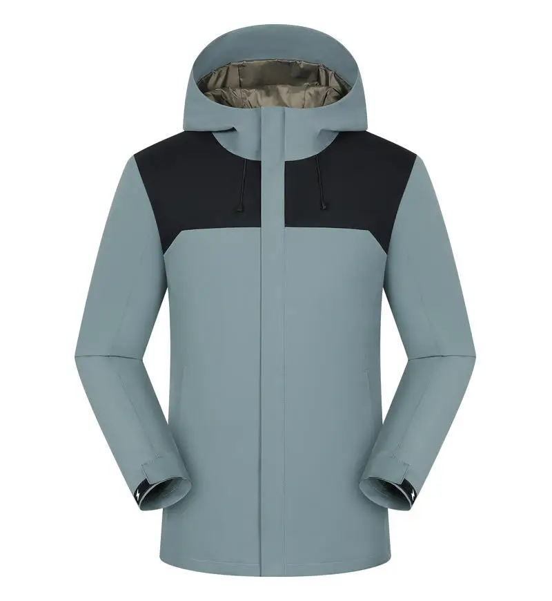 Warm Windproof Jacket Men Winter New Fashion Thickened Outdoor Hooded Hiking Overcoat Casual Work Clothes