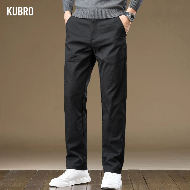 

Autumn and Winter Men's Skinny Pants Business Drape Comfortable Casual Pants Slim-fitting Straight-through Versatile Long Pants